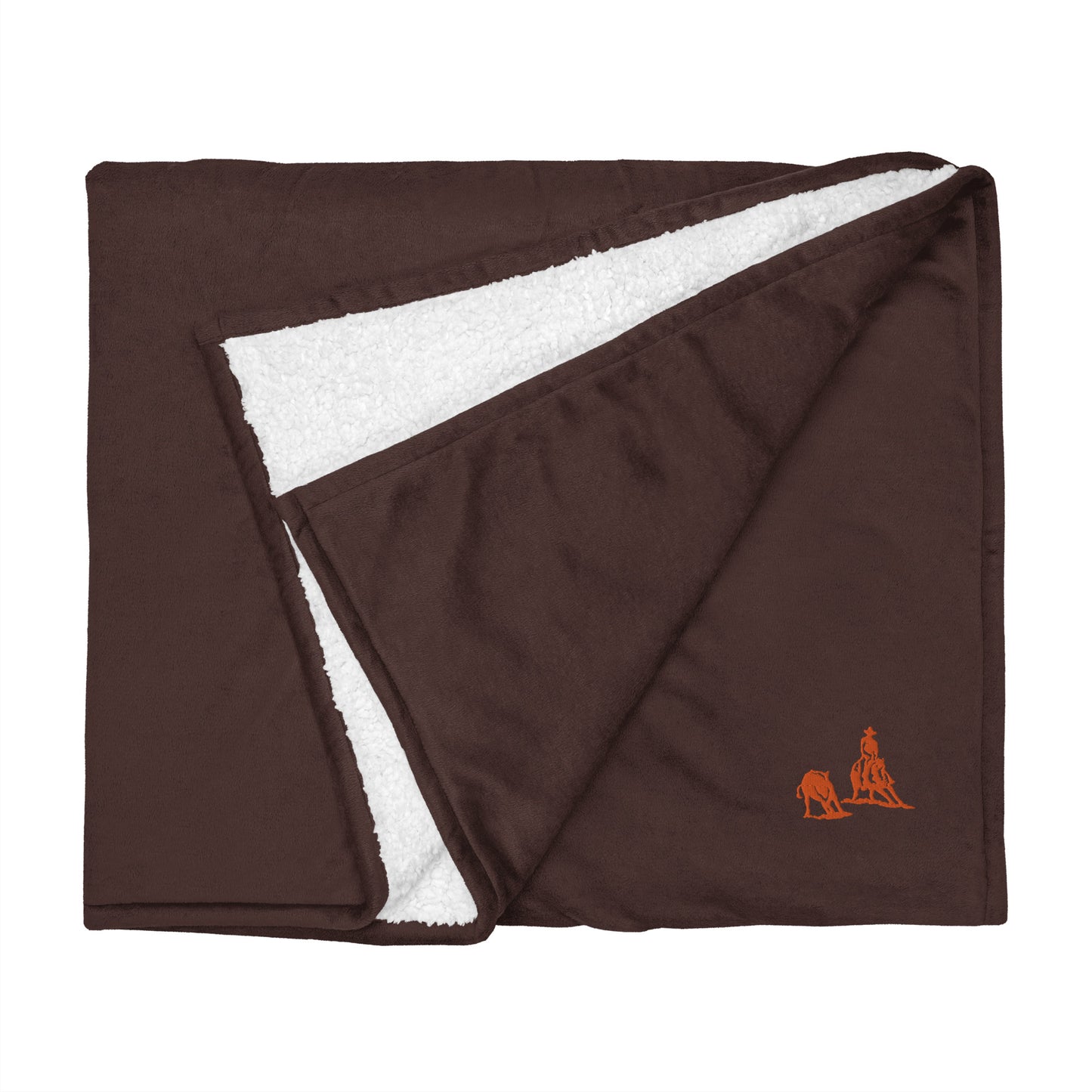 Premium sherpa blanket - Cutting horse