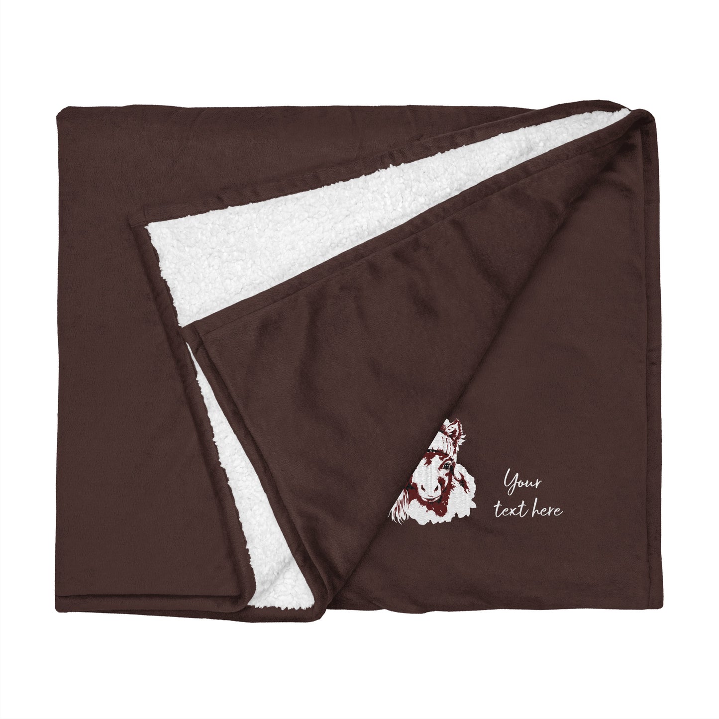 Little Pony  (customizable)- Premium sherpa blanket