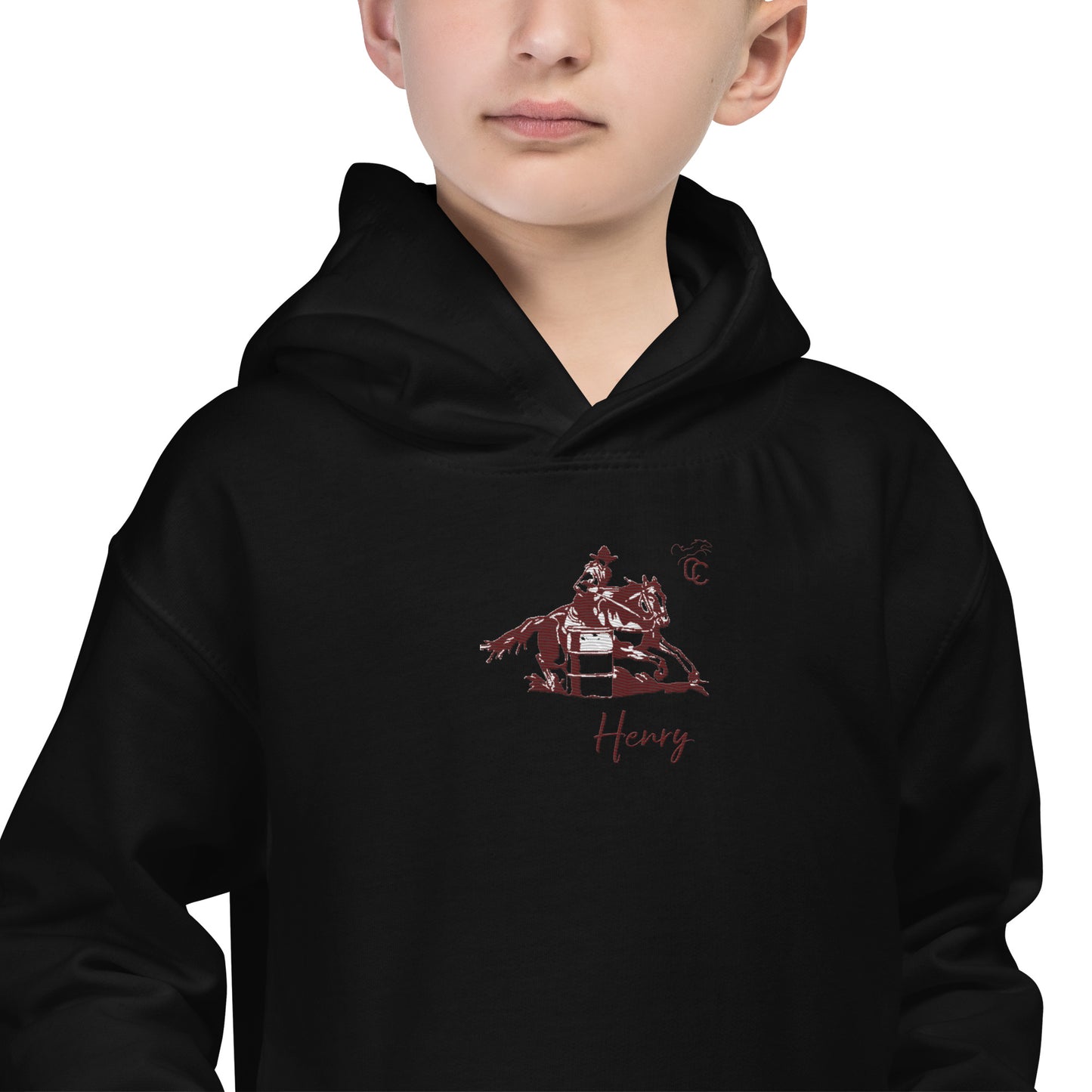 Barrel Racer - HAPPINESS Comes at Full Speed - Kids Hoodie