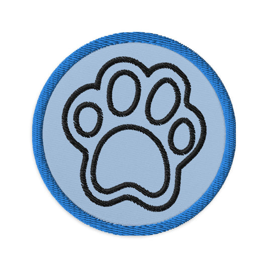 Embroidered patches/ Dog paw