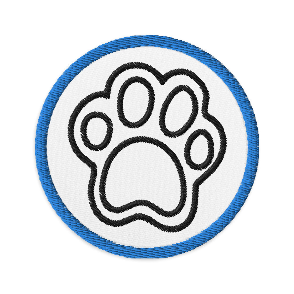 Embroidered patches/ Dog paw